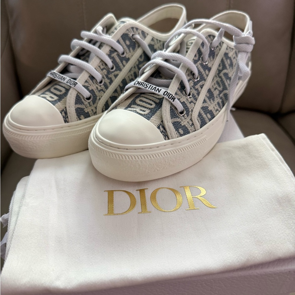Dior Kids Sneakers in Blue and White